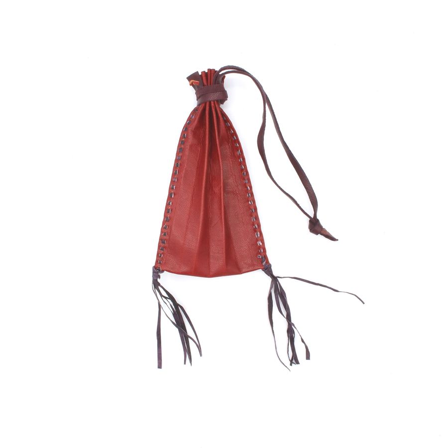Bigger medieval leather pouch from Schleswig